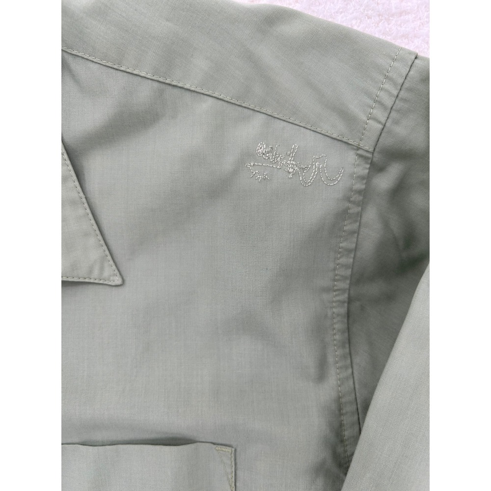 Quiksilver Mens Slim Fit Sage Green Long Sleeve Button Down Shirt XXL B109898 - Picture 11 of 12